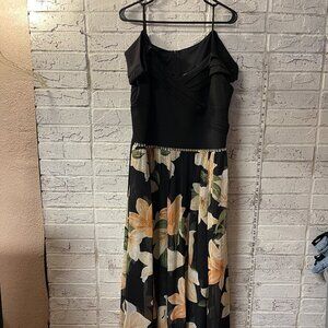 Alexa B Nites 20W Off-Shoulder Floral Maxi Dress | Formal Plus Size Gown
